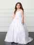 Girls Sweetheart Neckline & Maria Embroidery Communion Dress 7-18